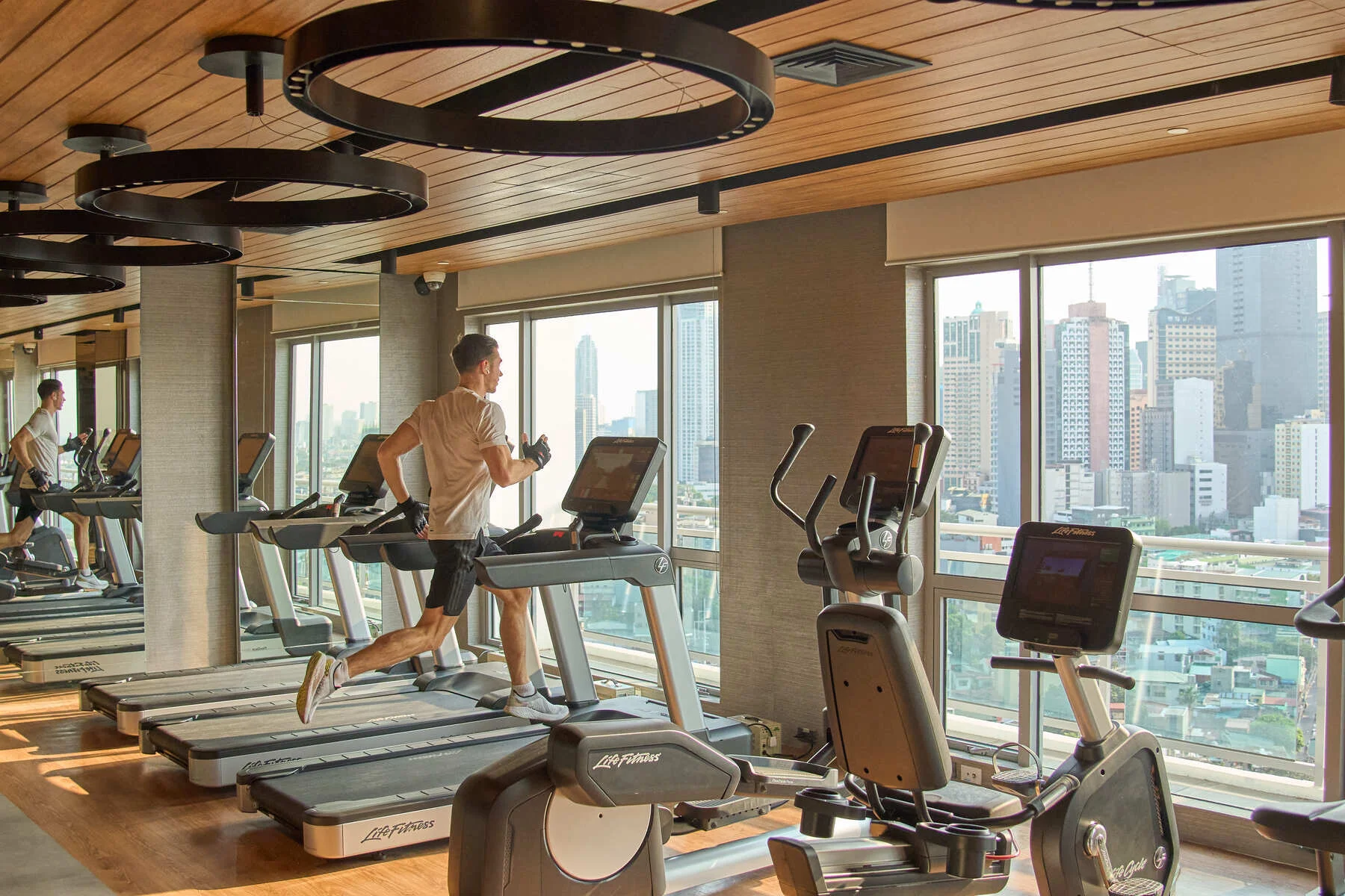 Novotel Suites Manila in balance gym shot by Artem Levy at vipixel productions
