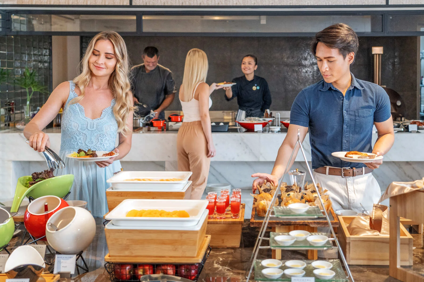 Novotel Suites Manila Restaurant shot by Artem Levy at vipixel productions