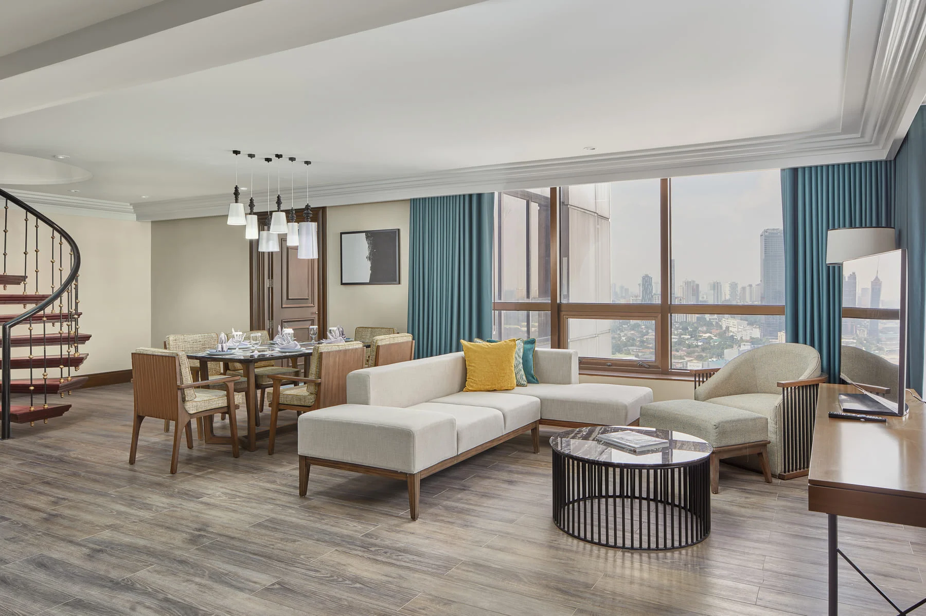 IMG_9701 Penthouse suite living and dinning area photo by Artem Levy of Vipixel Productions